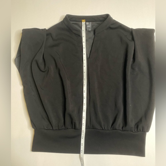 Cider black blouse top short sleeve incredibly soft XL women - Picture 5 of 5